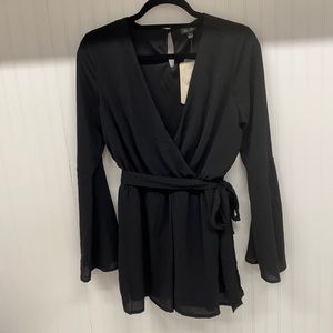 Lily Rose Black Romper